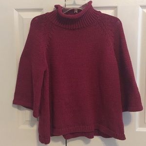 ❤️MAKE AN OFFER❤️ RED LOFT OVERSIZED TURTLENECK
